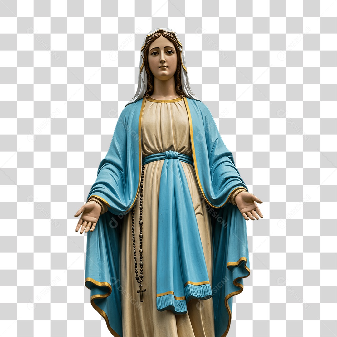 Imagem Semelhante a Nossa Senhora de Lourdes PNG Transparente