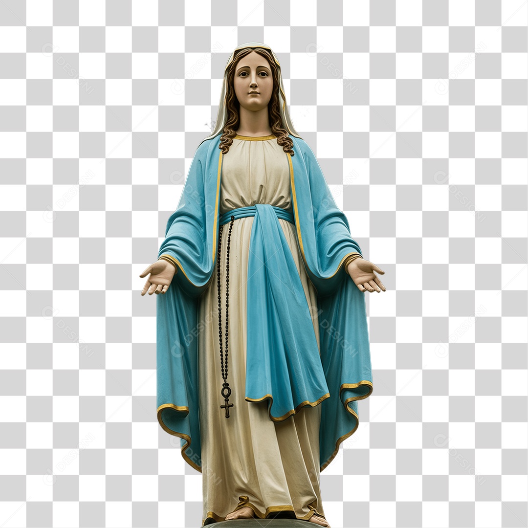 Imagem Semelhante a Nossa Senhora de Lourdes PNG Transparente