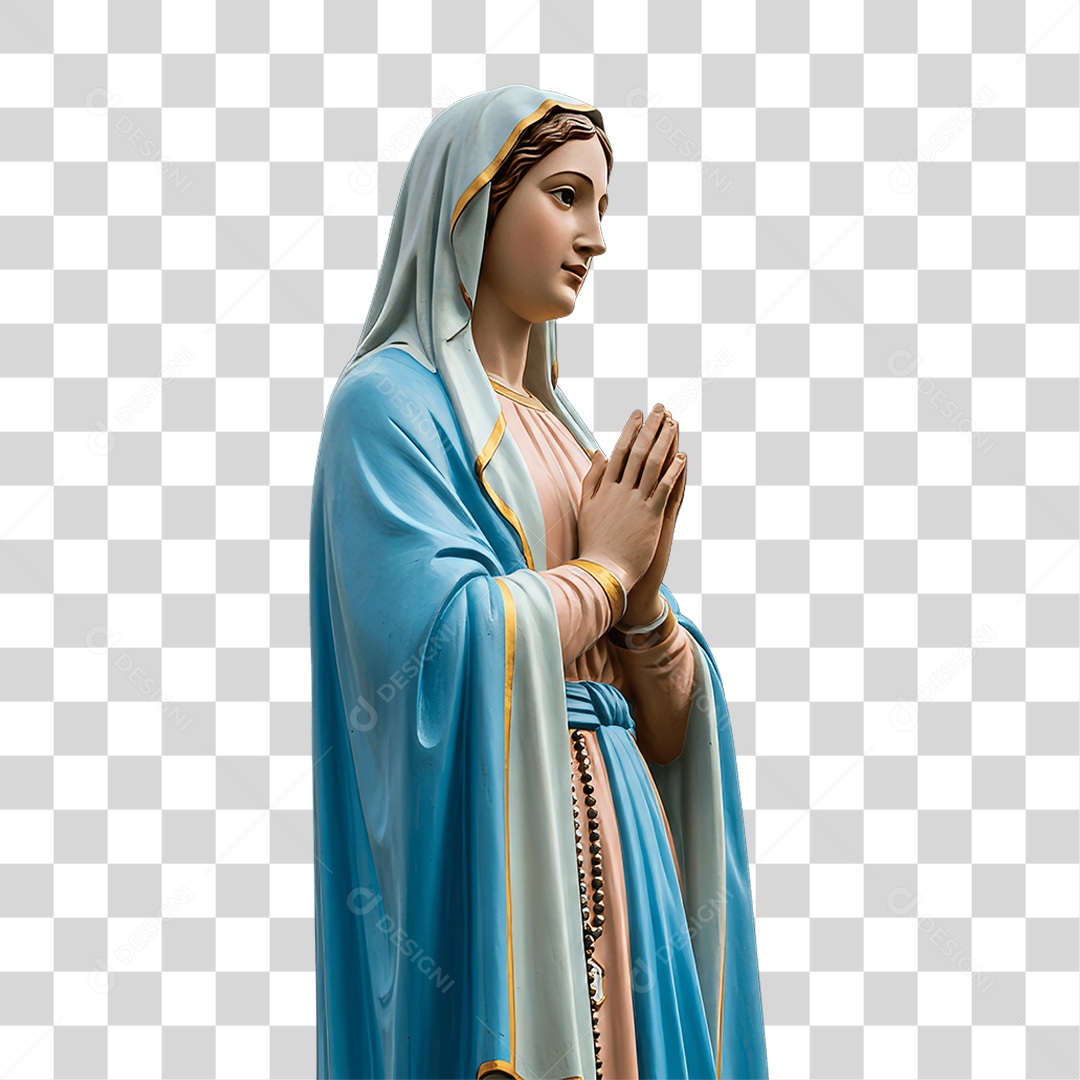 Imagem Semelhante a Nossa Senhora de Lourdes PNG Transparente