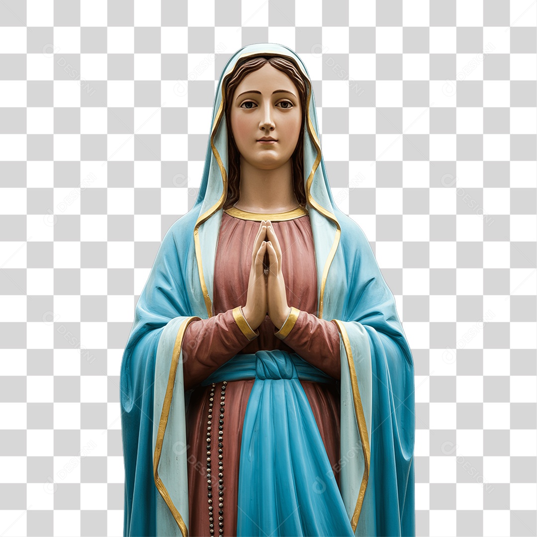 Imagem Semelhante a Nossa Senhora de Lourdes PNG Transparente