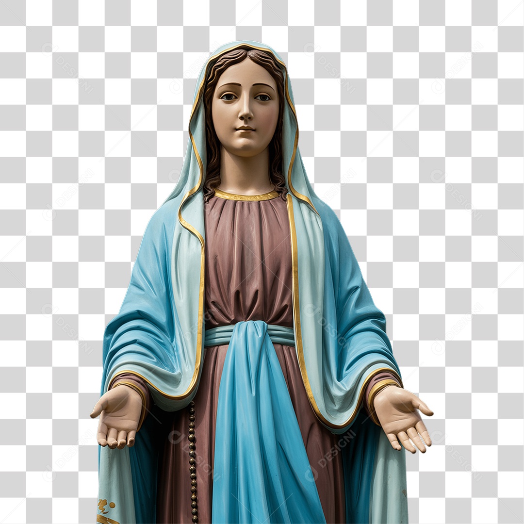 Imagem Semelhante a Nossa Senhora de Lourdes PNG Transparente