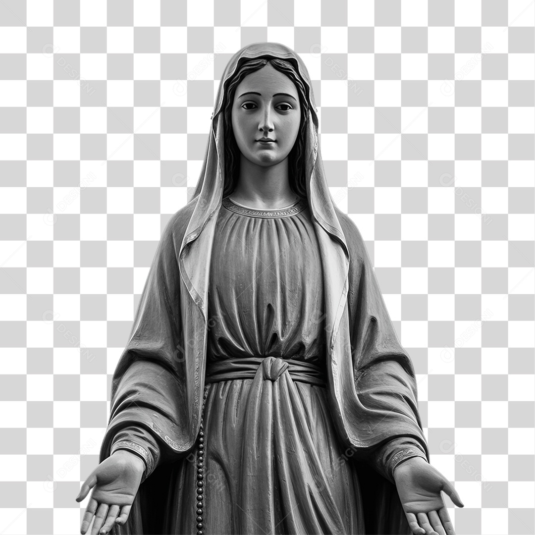 Imagem Semelhante a Nossa Senhora de Lourdes PNG Transparente