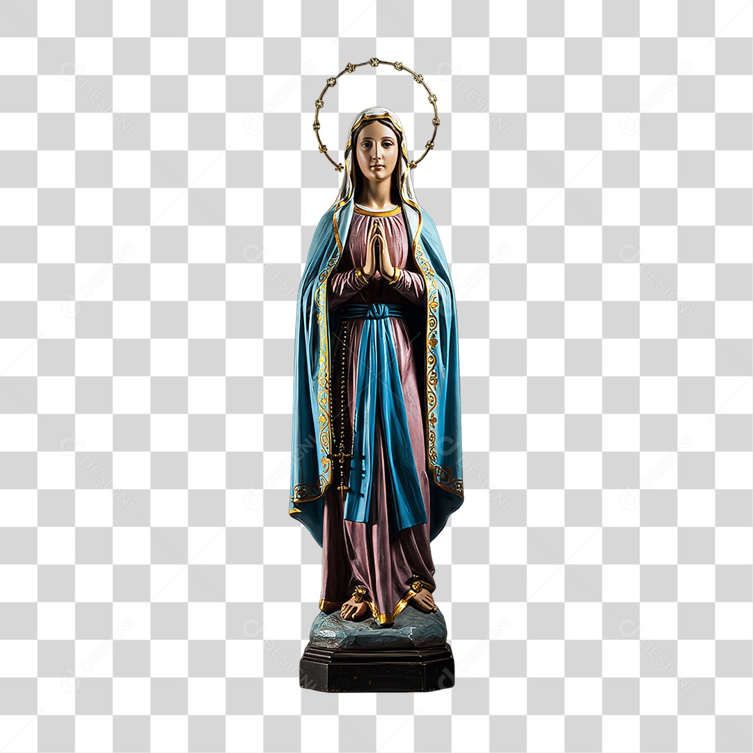 Imagem Semelhante a Nossa Senhora de Lourdes PNG Transparente