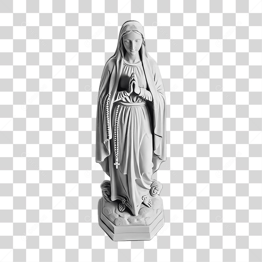 Imagem Semelhante a Nossa Senhora de Lourdes PNG Transparente