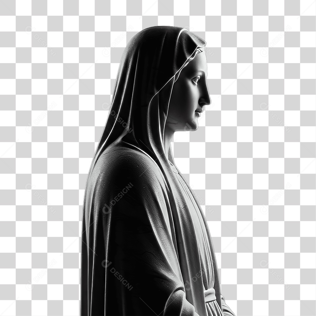 Imagem Semelhante a Nossa Senhora de Lourdes PNG Transparente