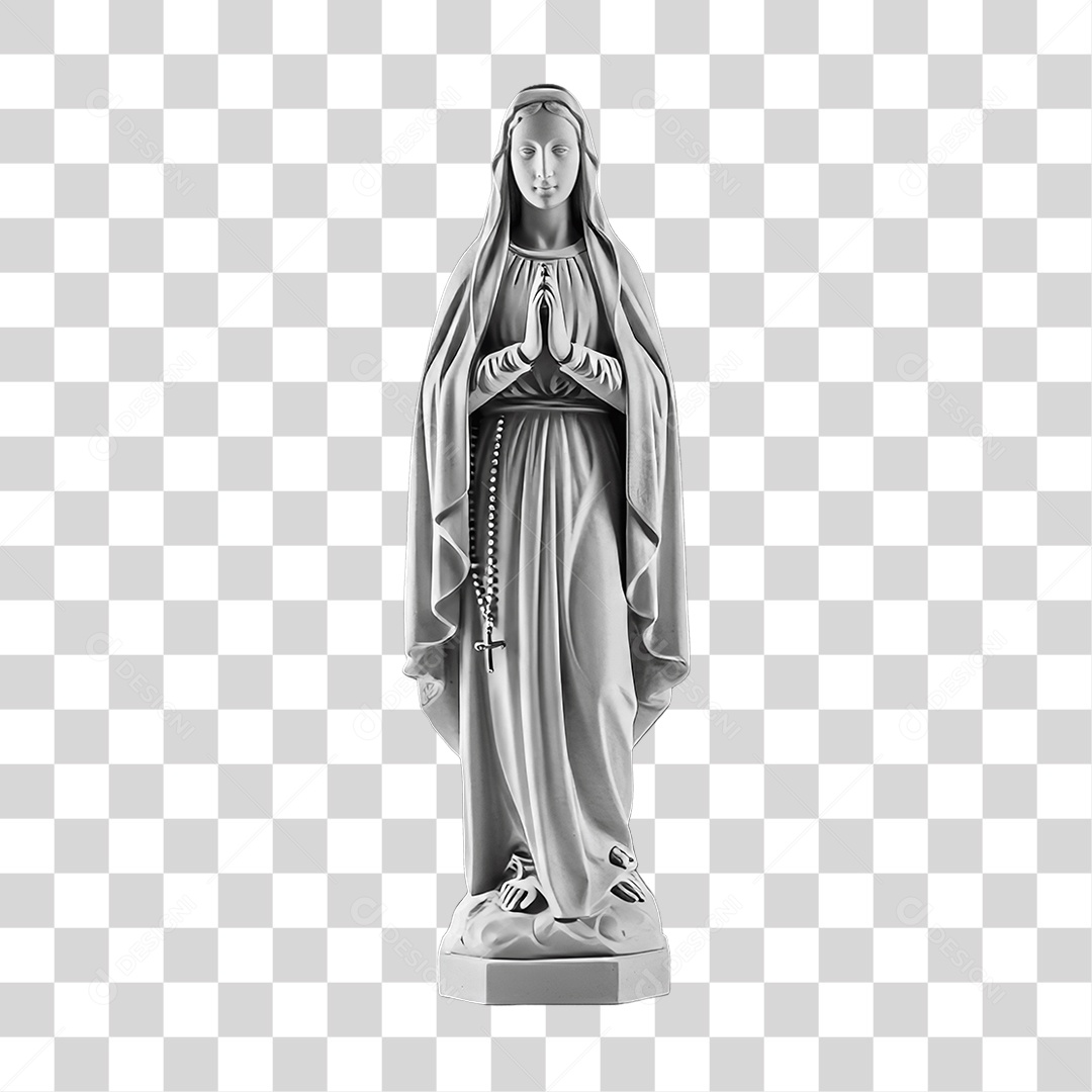 Imagem Semelhante a Nossa Senhora de Lourdes PNG Transparente