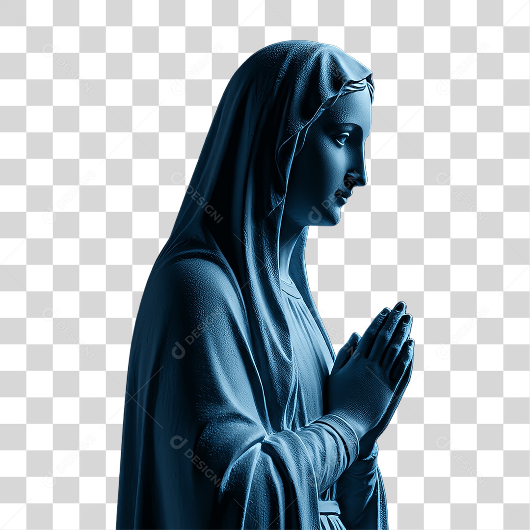Imagem Semelhante a Nossa Senhora de Lourdes PNG Transparente