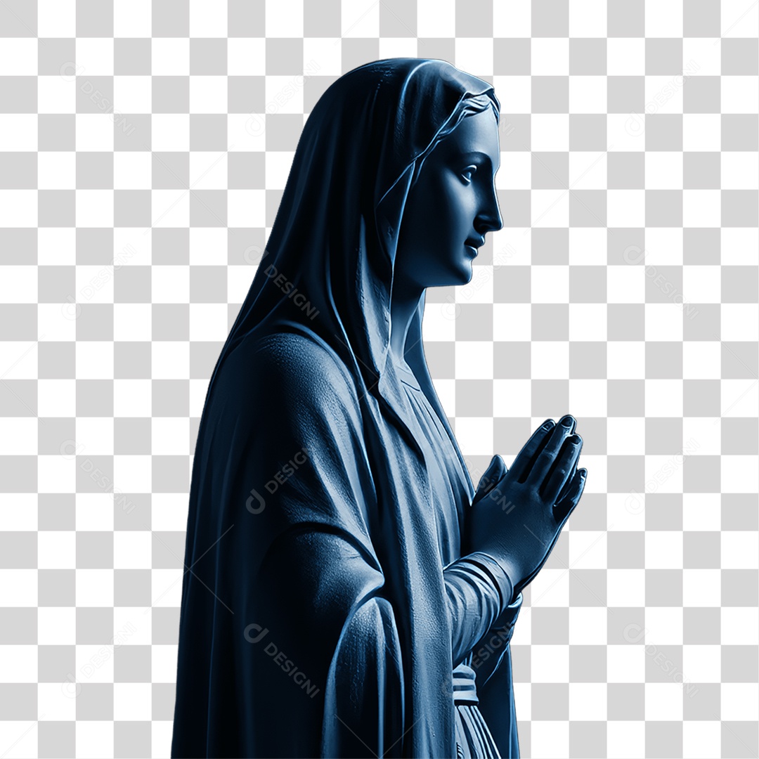 Imagem Semelhante a Nossa Senhora de Lourdes PNG Transparente