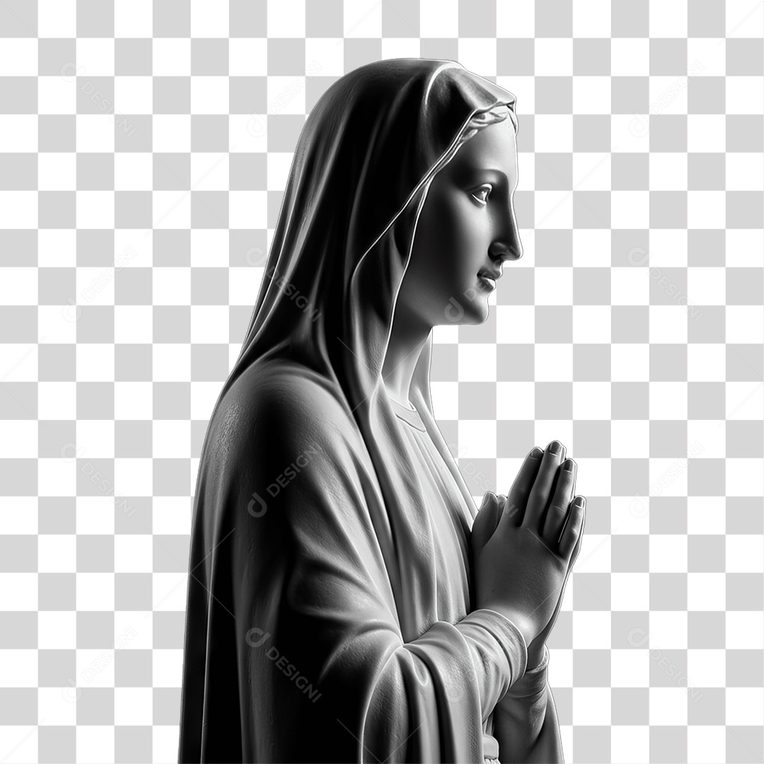 Imagem Semelhante a Nossa Senhora de Lourdes PNG Transparente