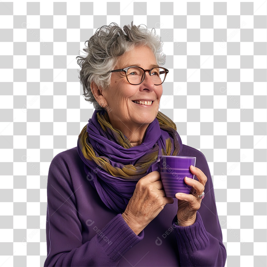 Fevereiro Roxo Mês Conscientização Doenças Crônicas PNG Transparente