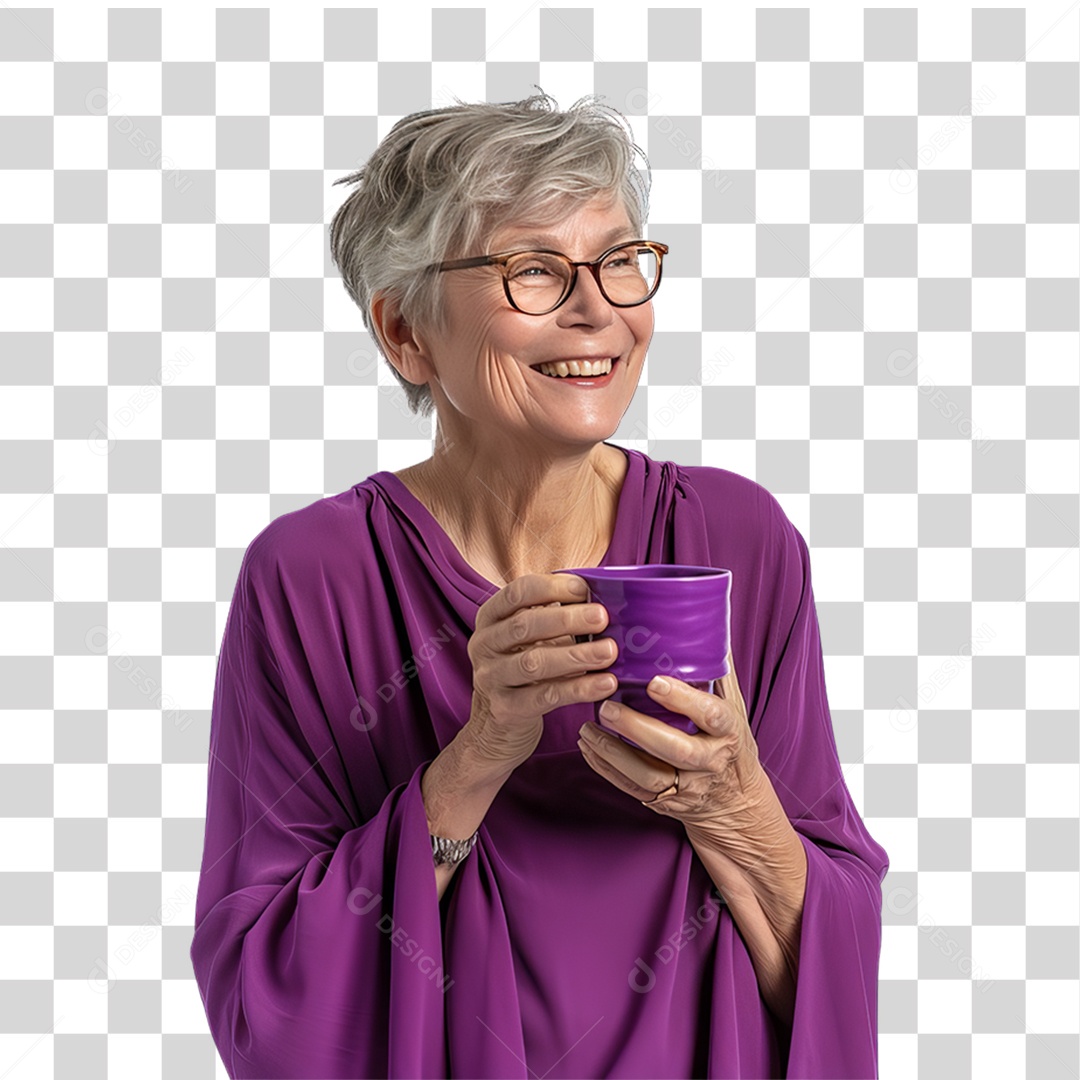 Fevereiro Roxo Mês Conscientização Doenças Crônicas PNG Transparente