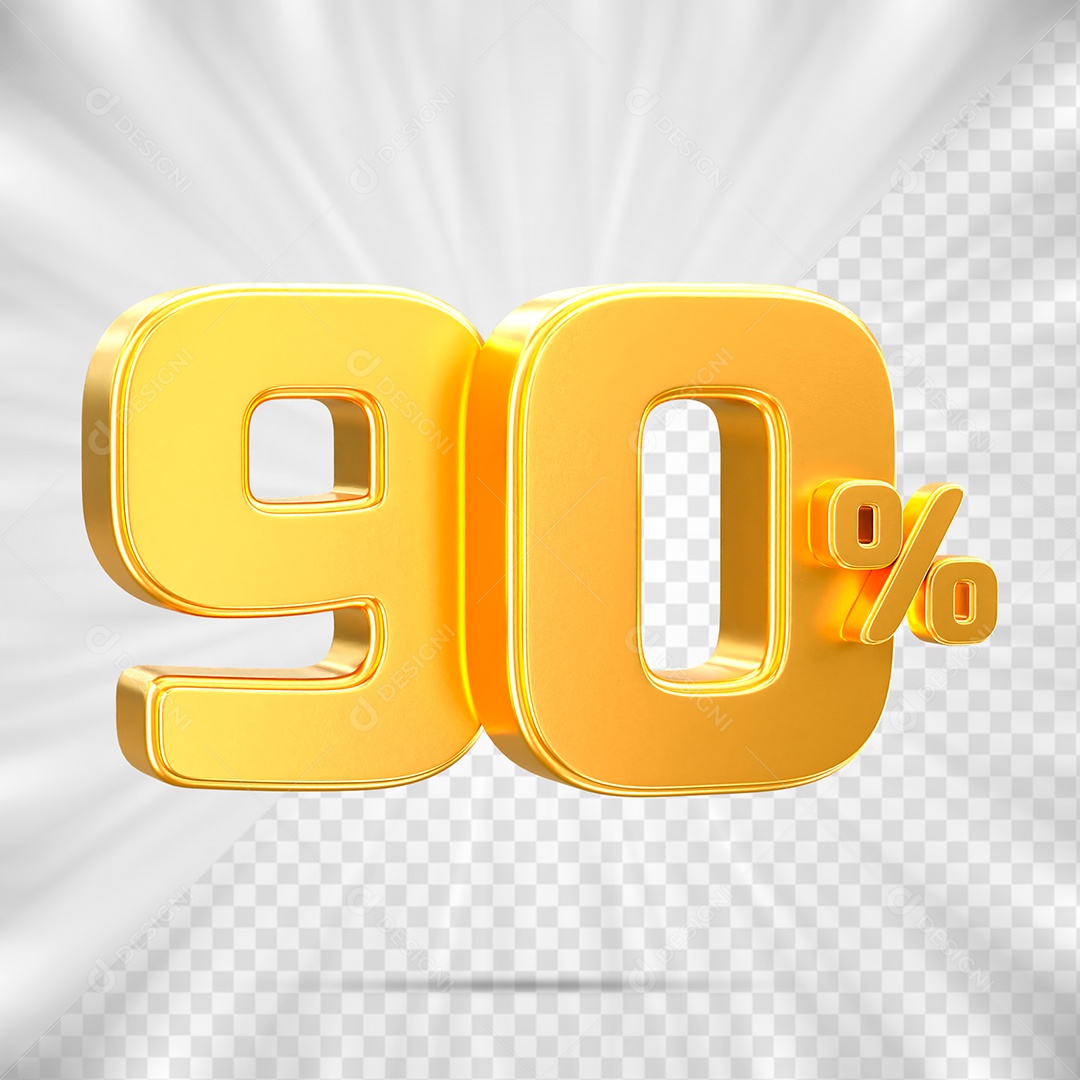 Número de Porcentagem 90% Elemento 3D para Composição PSD