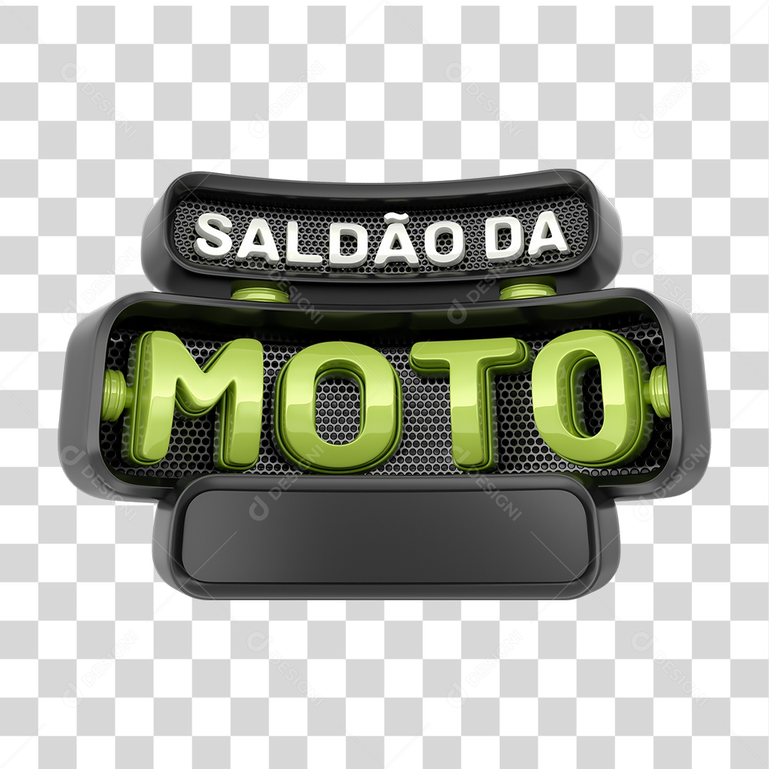 Selo 3D Saldão da Moto PNG Transparente
