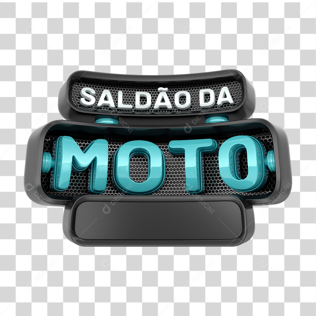 Selo 3D Saldão da Moto PNG Transparente
