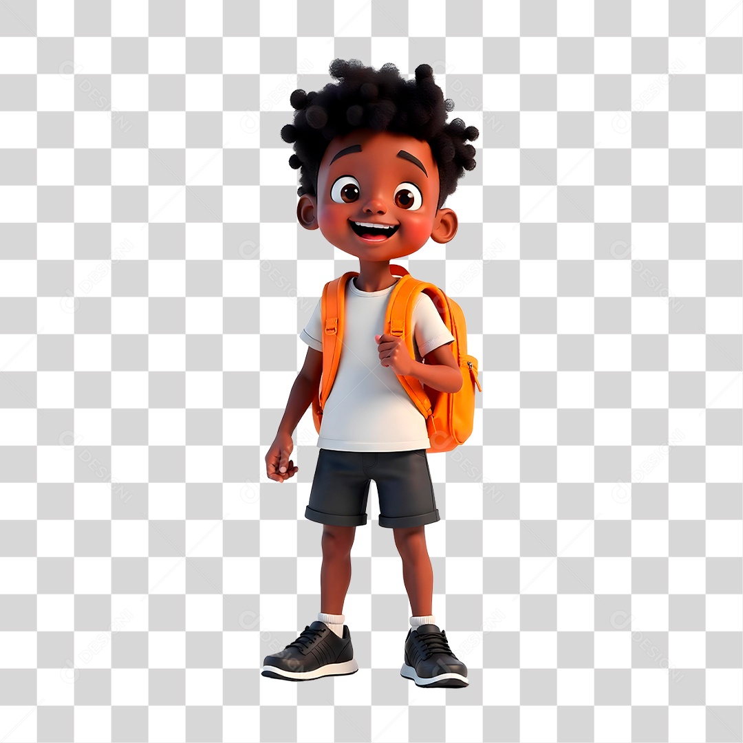 Personagem Estudante PNG Transparente