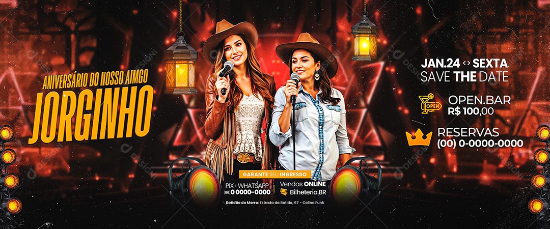 Carrossel Flyer Evento Social Media PSD Editável