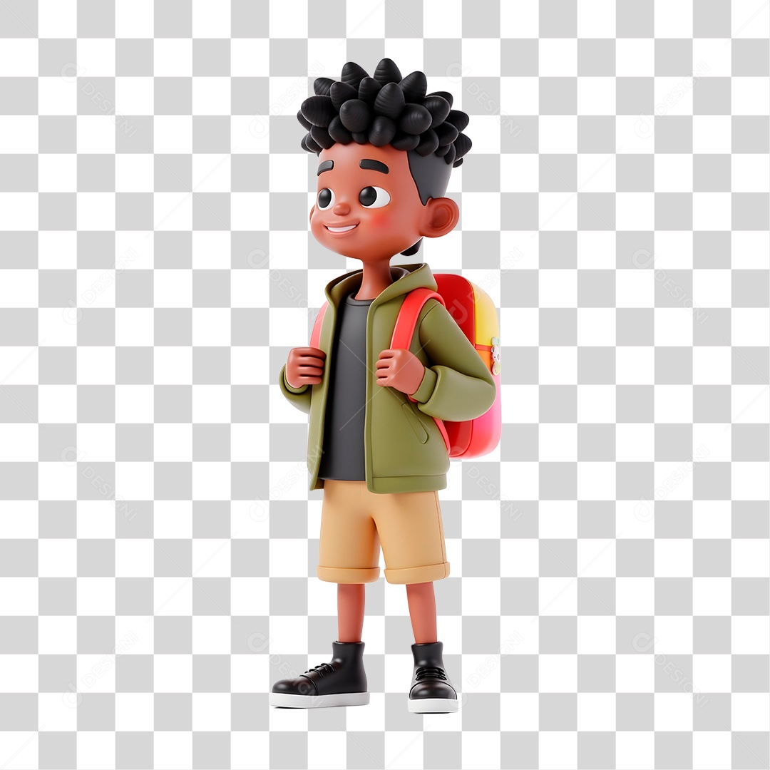 Personagem Estudante PNG Transparente