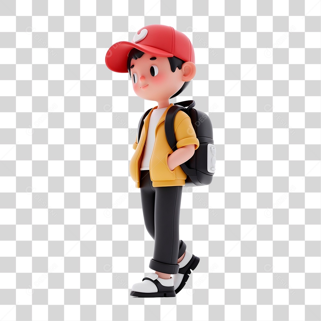 Personagem Estudante PNG Transparente