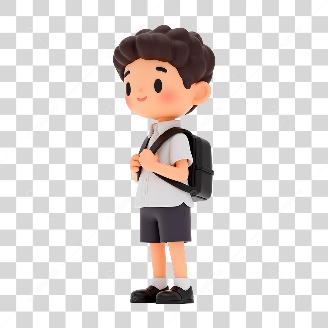 Personagem Estudante PNG Transparente