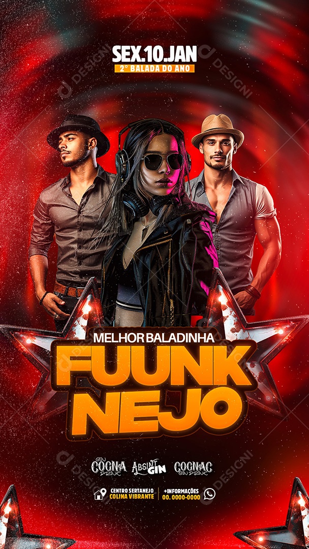 Story Flyer Fuunk Nejo Social Media PSD Editável