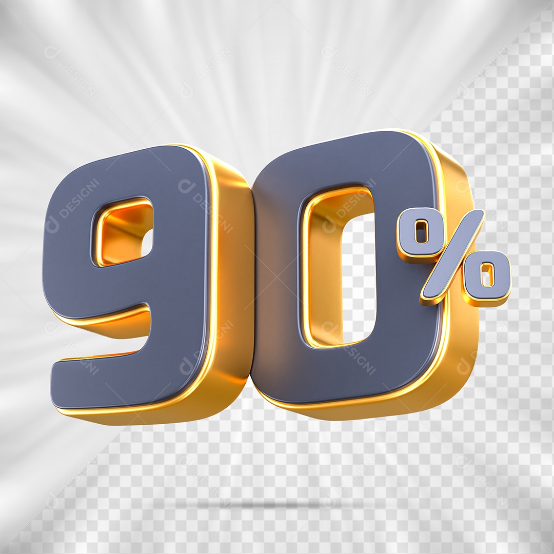 Número de Porcentagem 90% Elemento 3D para Composição PSD