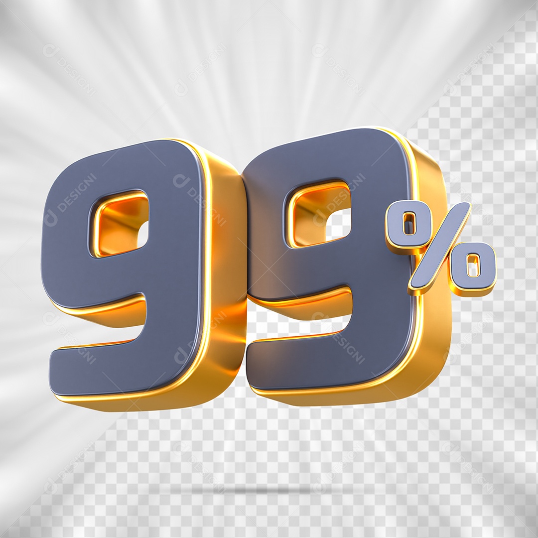 Número de Porcentagem 99% Elemento 3D para Composição PSD