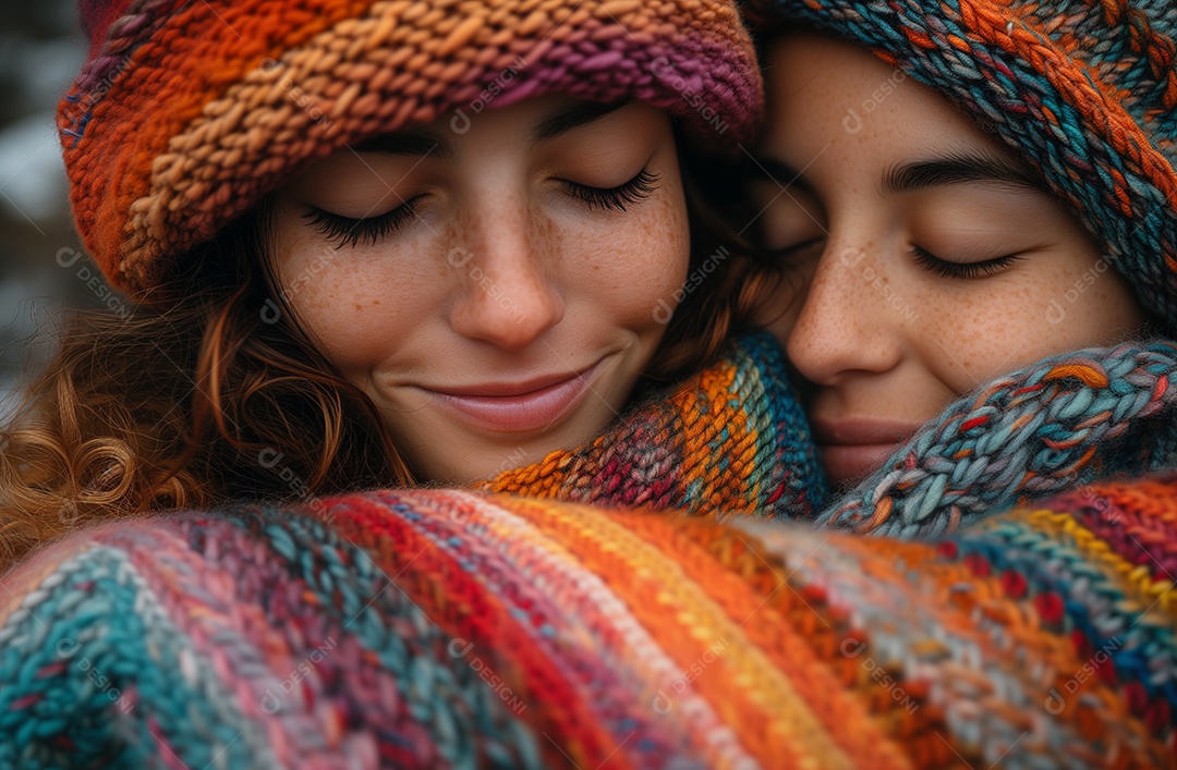 Casal gay apaixonado por rostos juntos