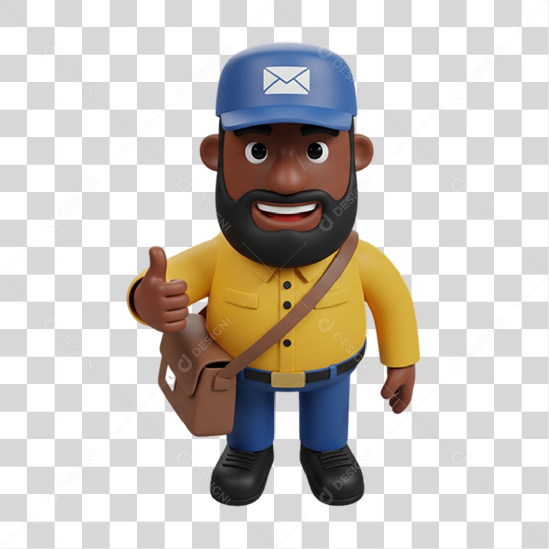 Entregador Carteiro Encomendas PNG Transparente