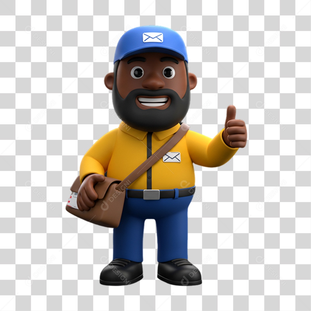 Entregador Carteiro Encomendas PNG Transparente