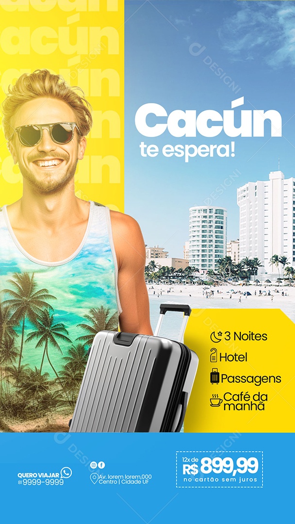 Story Agencia Cécum te Espera Social Media PSD Editável