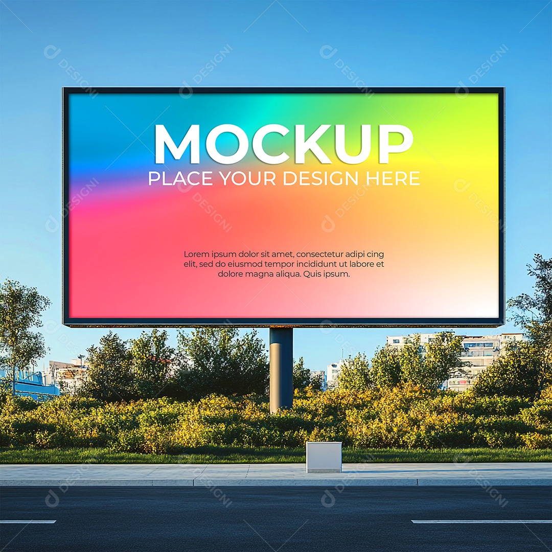 Outdoor Mockup PSD Editável