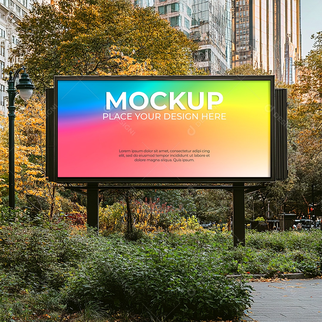 Outdoor Mockup PSD Editável