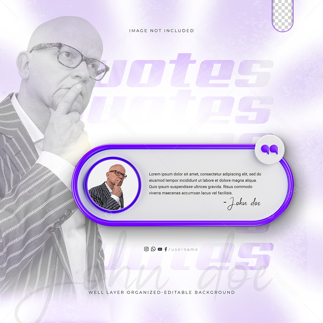 Feedback Cliente Social Media PSD Editável