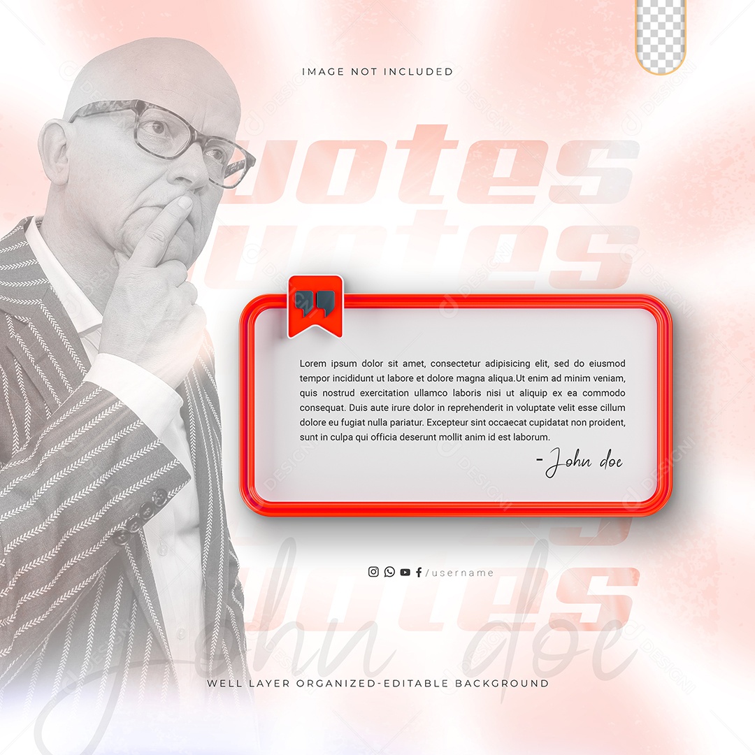 Feedback Cliente Social Media PSD Editável