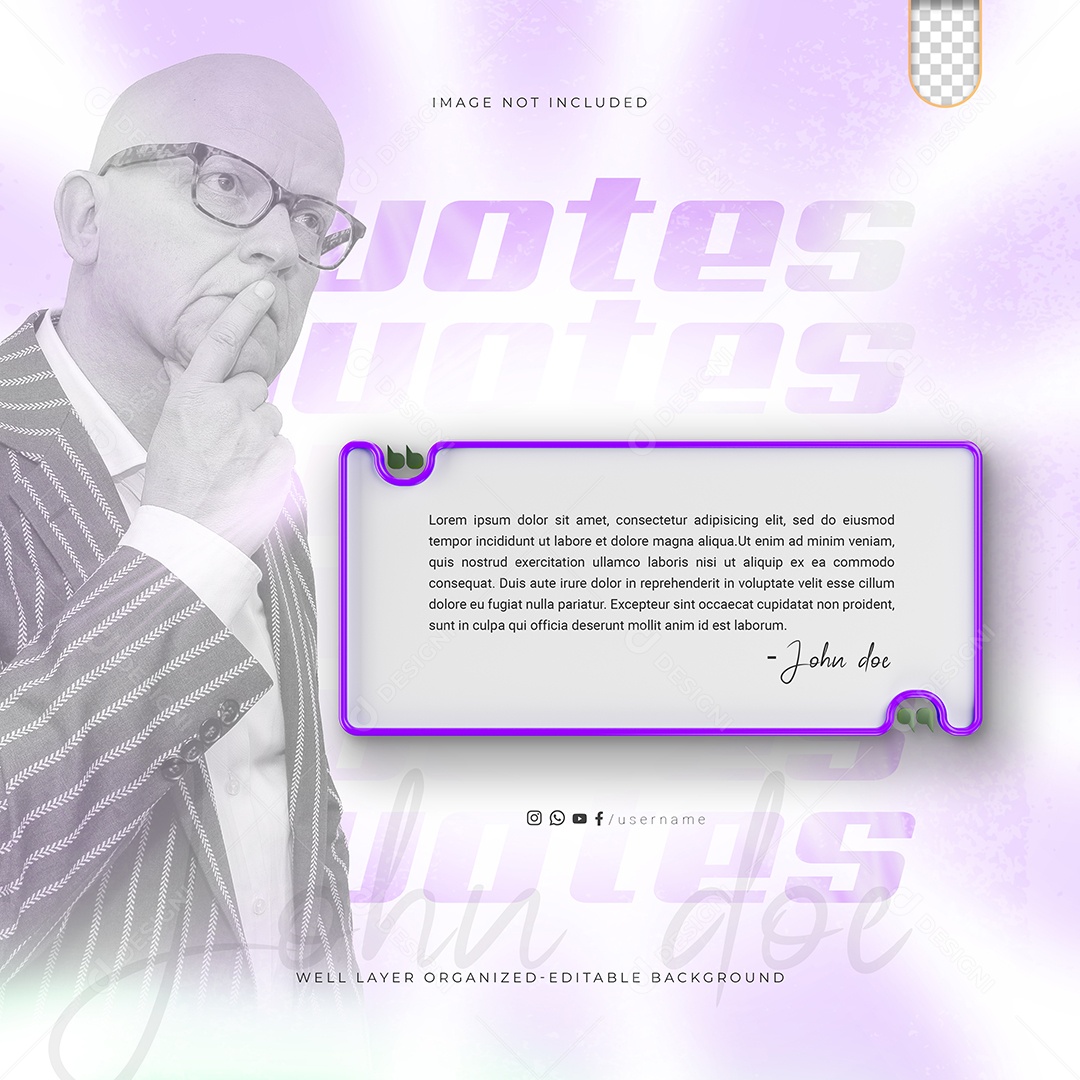 Feedback Cliente Social Media PSD Editável