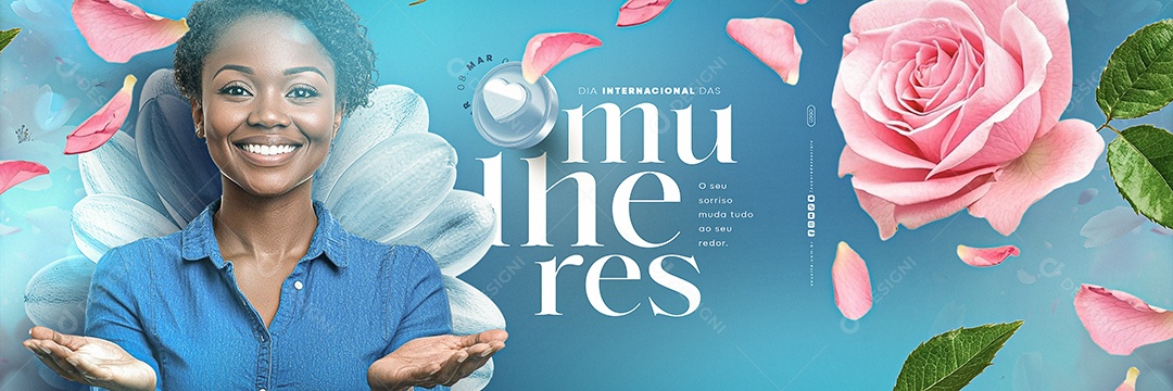 Carrossel Dia Internacional Das Mulheres 08 de Março Social Media PSD Editável
