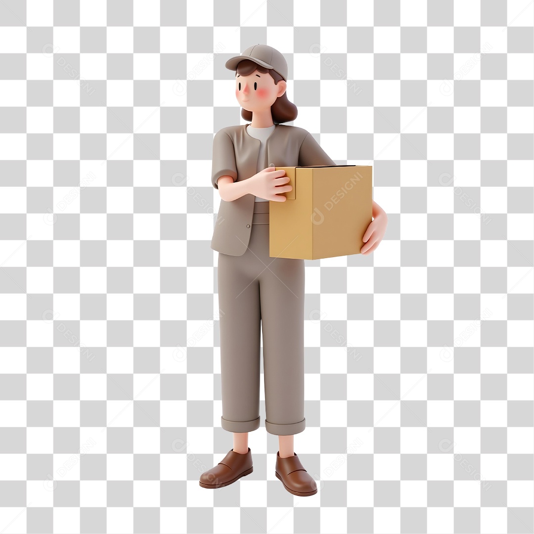 Entregadora PNG Transparente