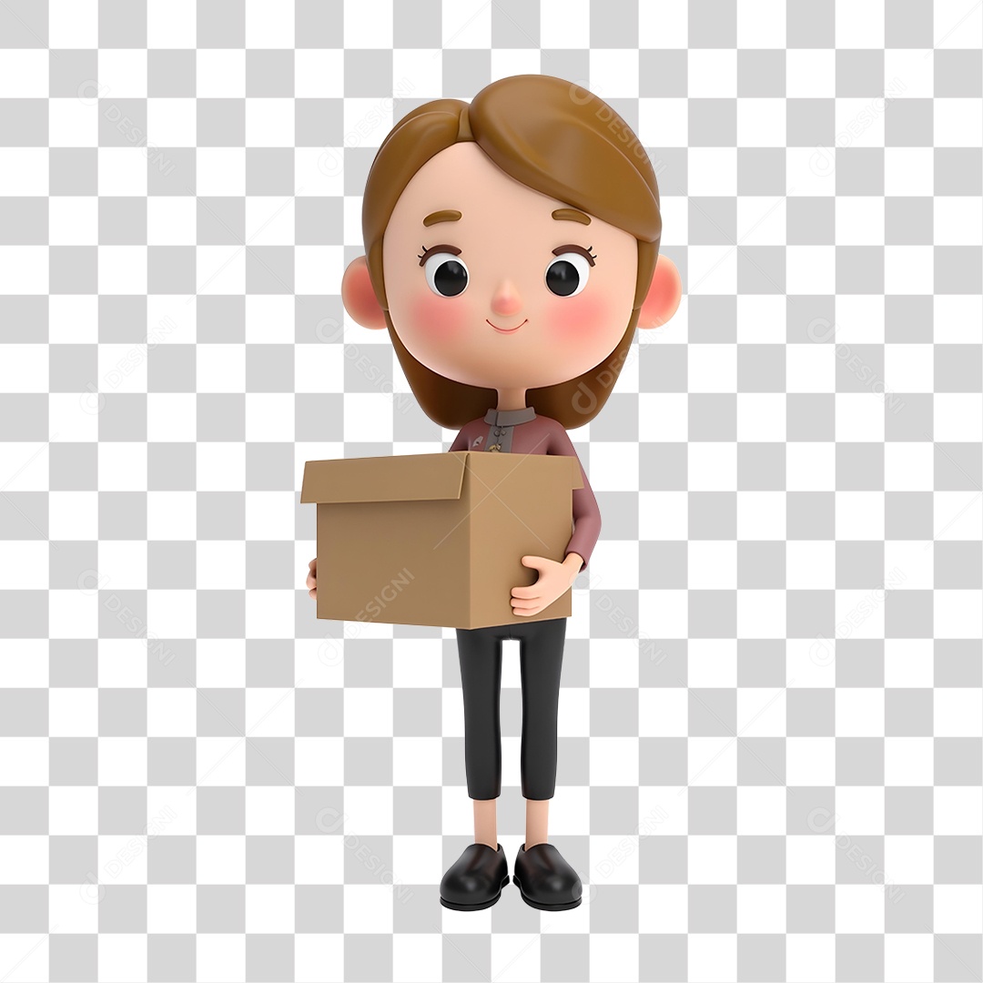 Entregadora PNG Transparente