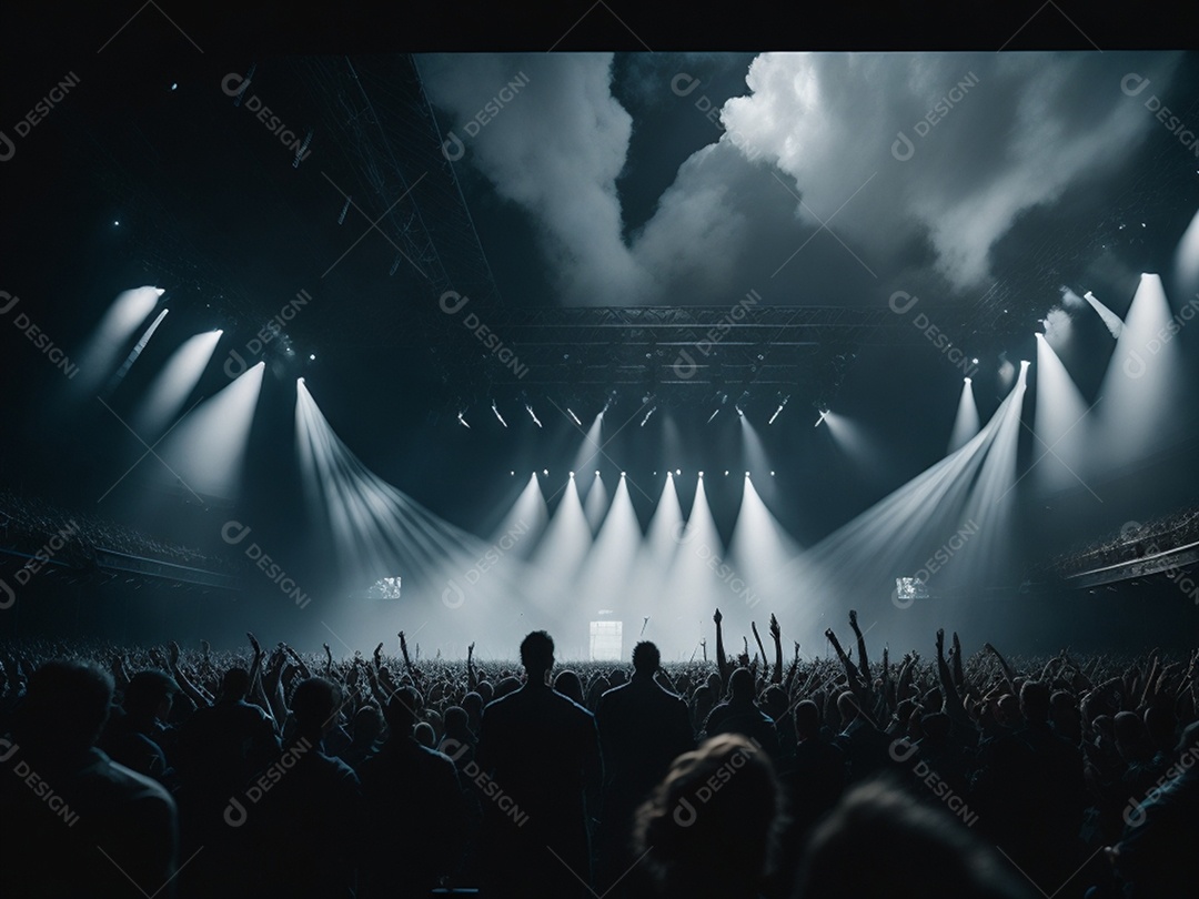 Uma bela iluminação de grande show