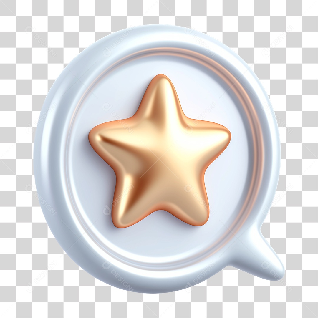 Ícone Estrela Caixa de Texto PNG Transparente
