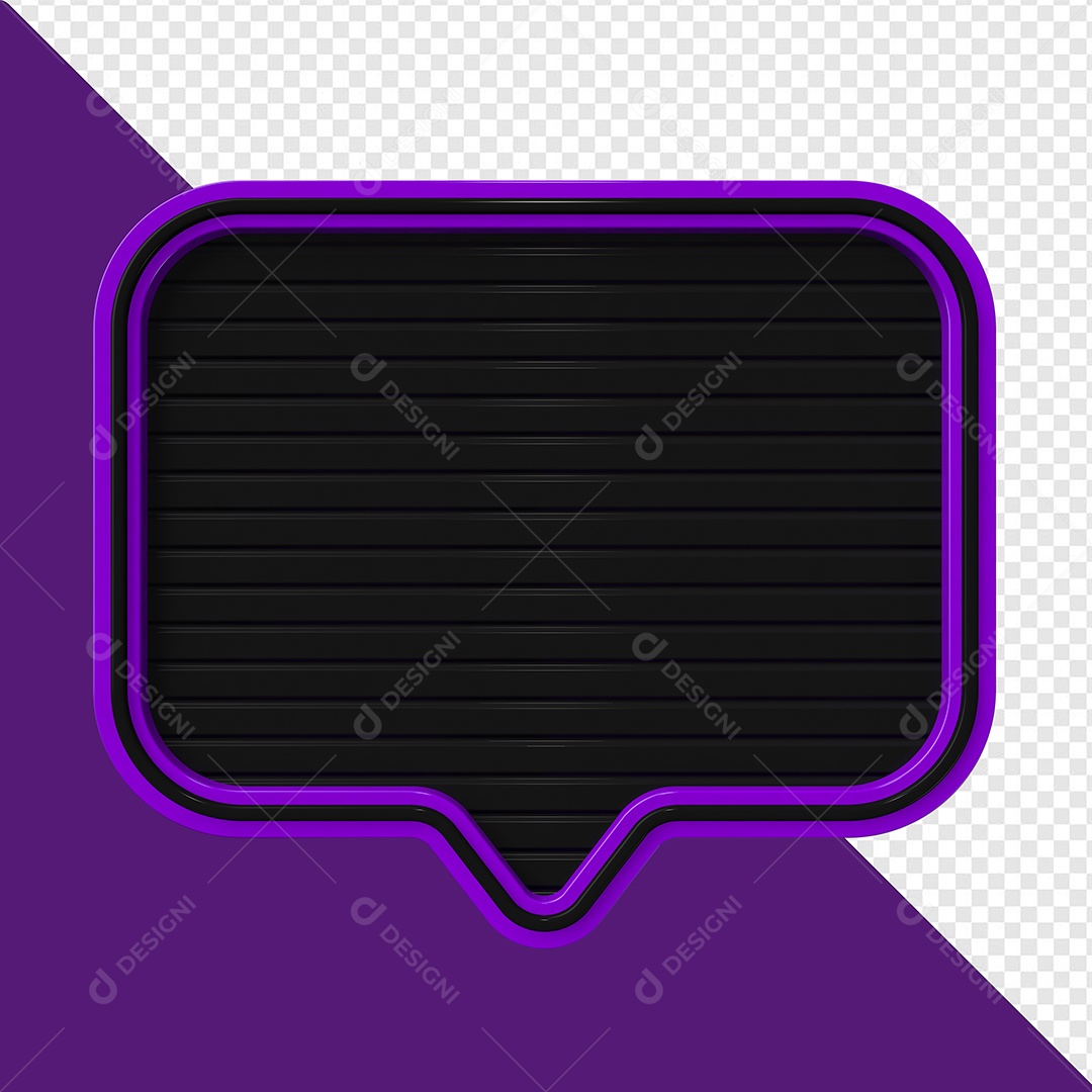 Elemento 3D Placa de Metal Para Composição PSD