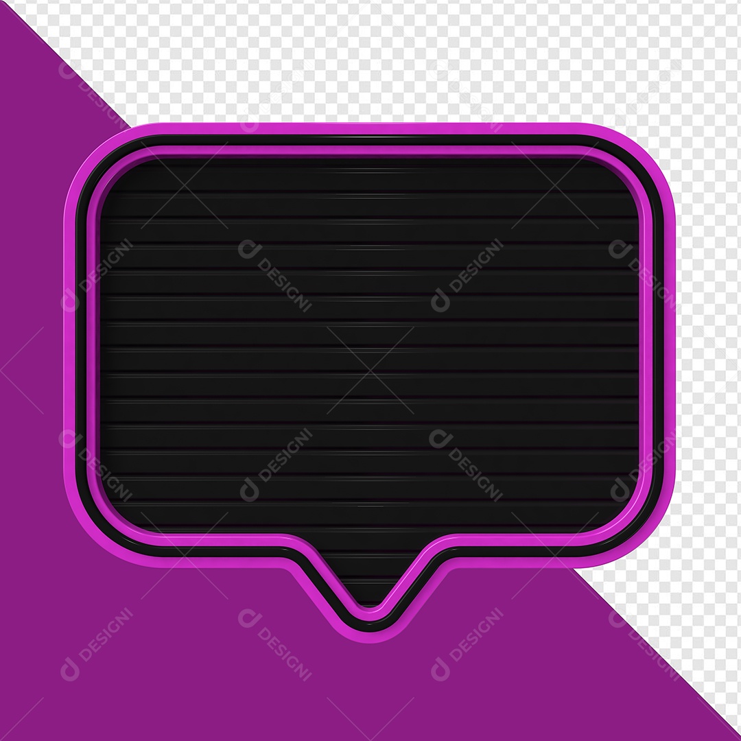 Elemento 3D Placa de Metal Para Composição PSD