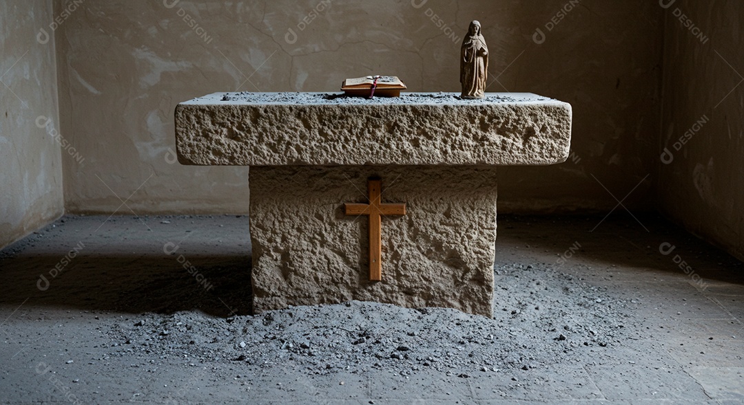 Túmulo de pedra sobre fundo isolado