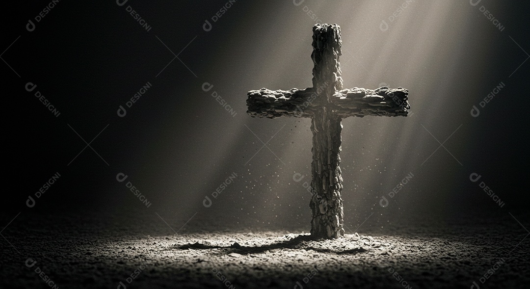 Calvário sobre fundo isolado