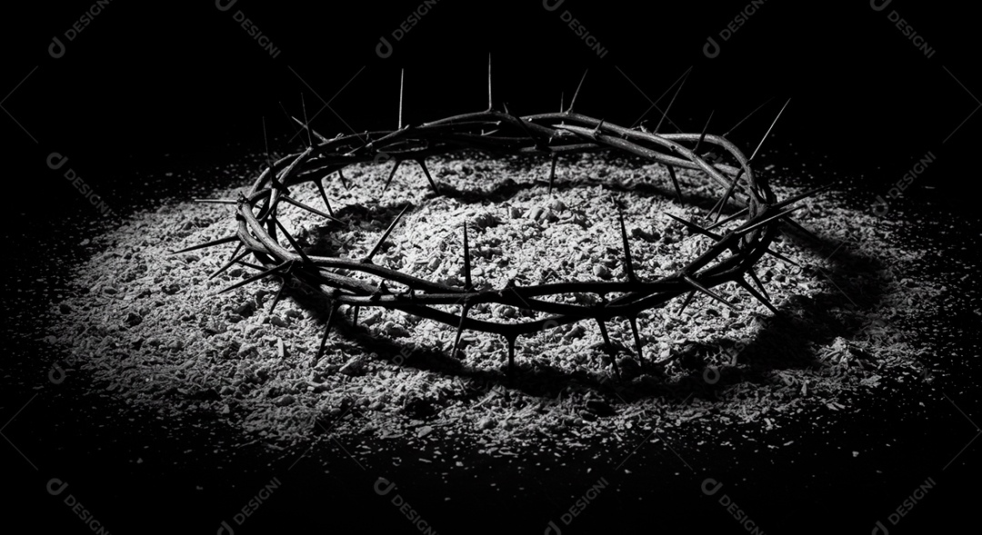 Coroa de espinhos sobre fundo isolado