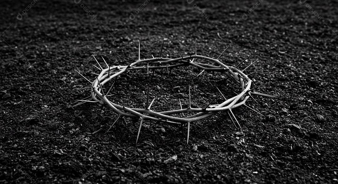 Coroa de espinhos sobre fundo isolado