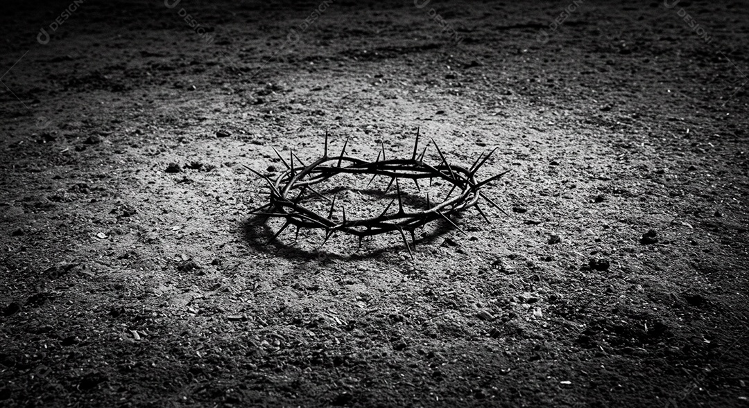 Coroa de espinhos sobre fundo isolado