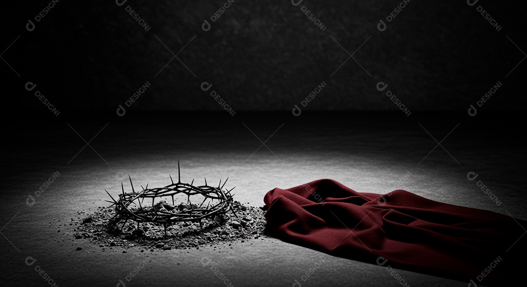 Coroa de espinhos sobre fundo isolado