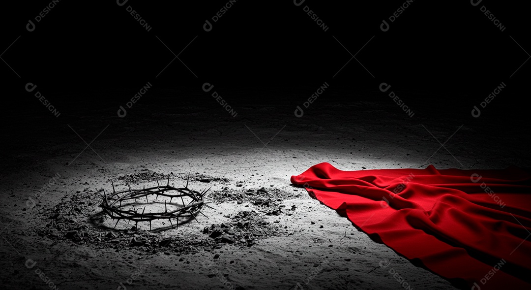 Coroa de espinhos sobre fundo isolado