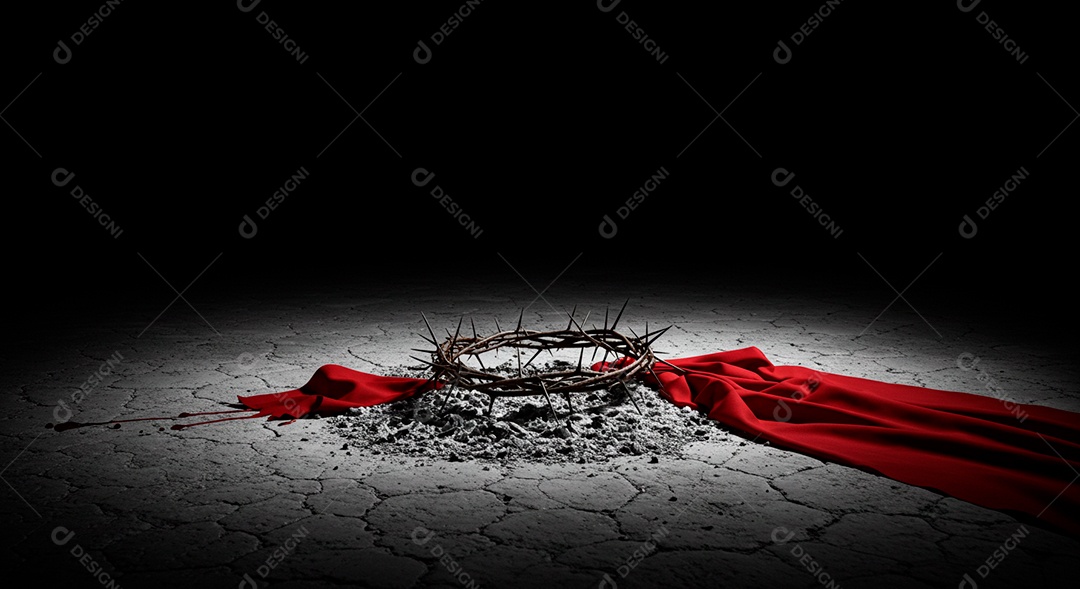 Coroa de espinhos sobre fundo isolado